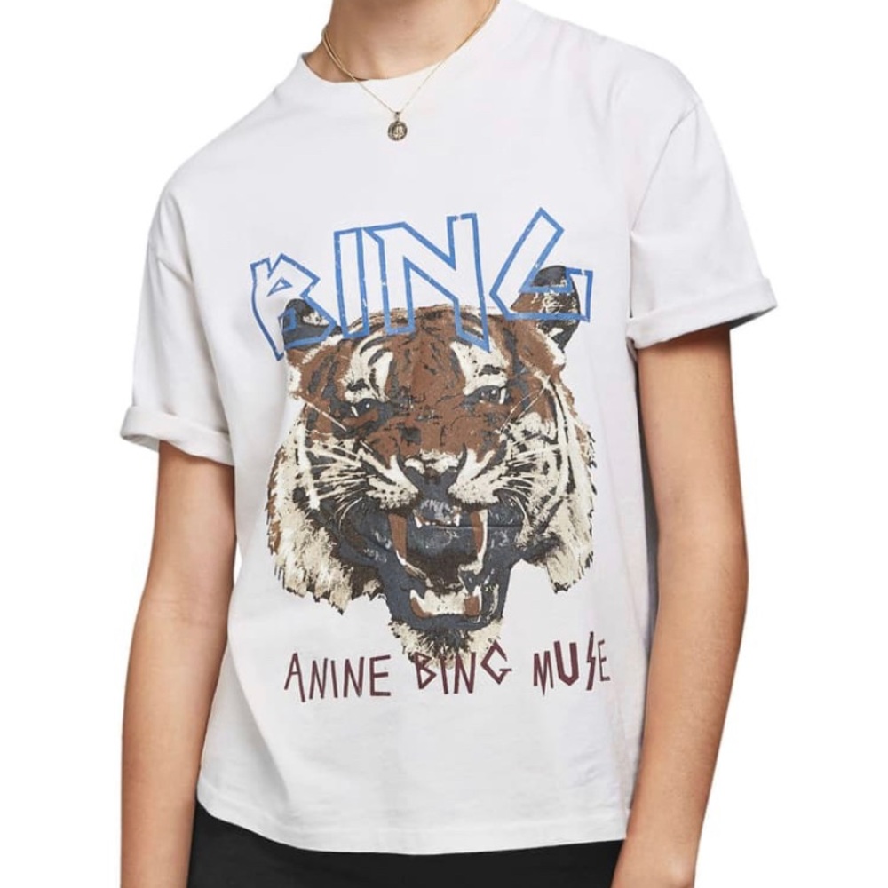 NWT Anine Bing tiger vintage tee